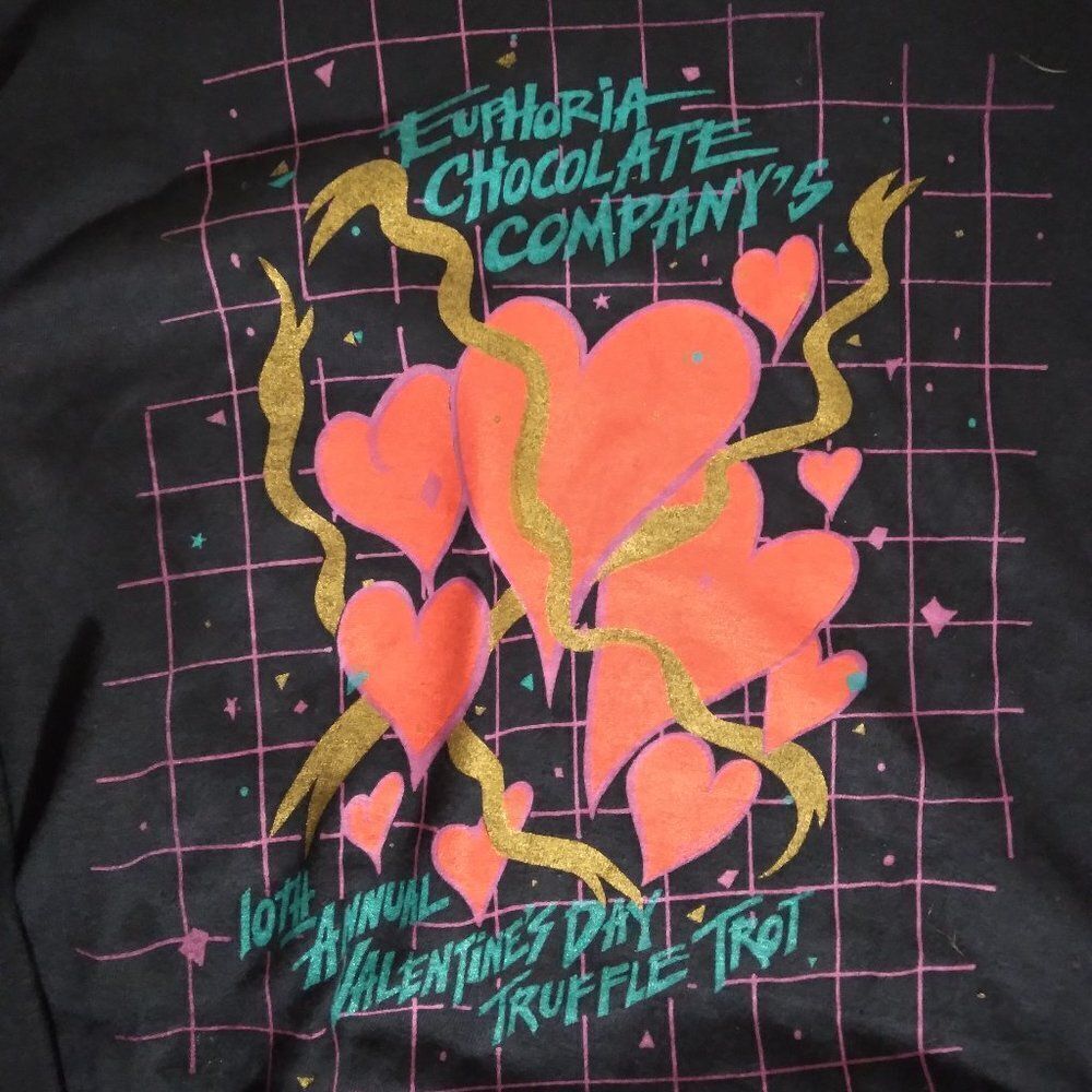 Vintage Annual Valentine's Day Truffle Trot '91 Long Sleeve T-Shirt